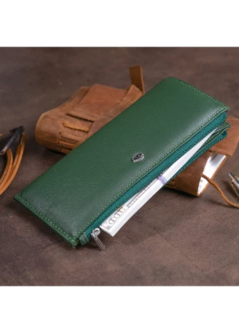 Жіночий шкіряний гаманець 19х9,5х2,5 см st leather (252128985)