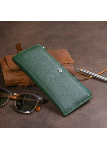 Жіночий шкіряний гаманець 19х9,5х2,5 см st leather (252128985)