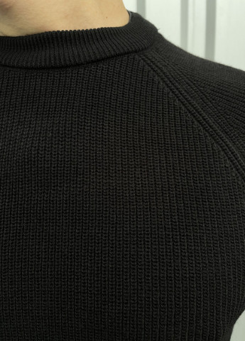 Чорний зимовий светр теплий Figo 6940 blk