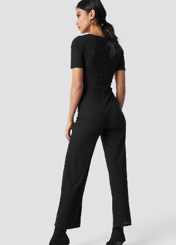 Комбинезон NA-KD однотонный чёрный кэжуал