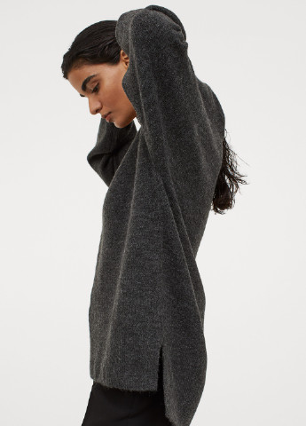 Темно-серый пуловер демісезон,темно-сірий, H&M