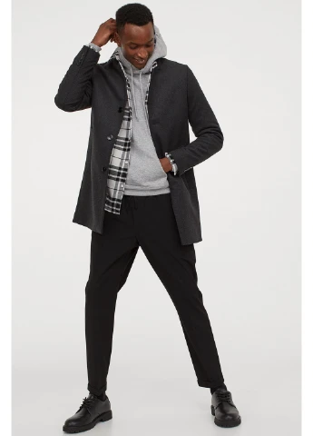 Чорне демісезонне Пальто H&M