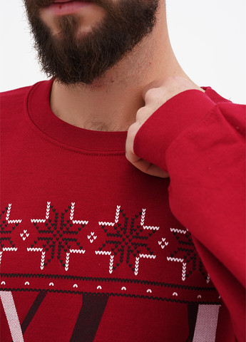 Бордовий світшот Gildan малюнок без декору (305788369)