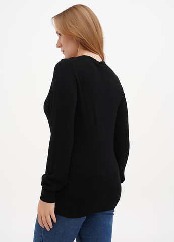 Чорний демісезонний пуловер пуловер Sassofono