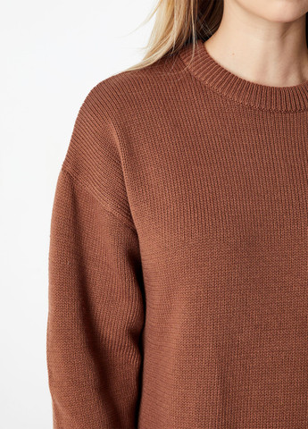 Коричнева кежуал сукня сукня светр Jennyfer однотонна