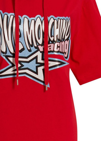 Красная летняя футболка Love Moschino
