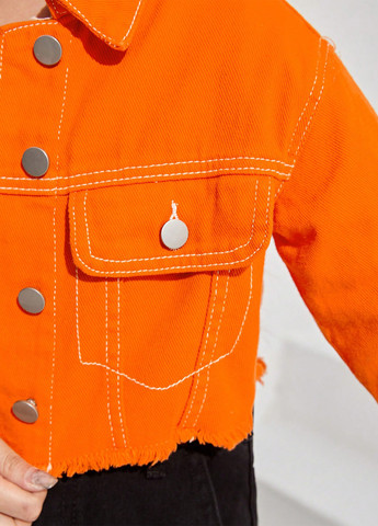 Оранжевая демисезонная куртка SHEIN