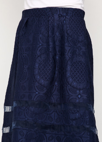Темно-синяя кэжуал однотонная юбка Alya миди