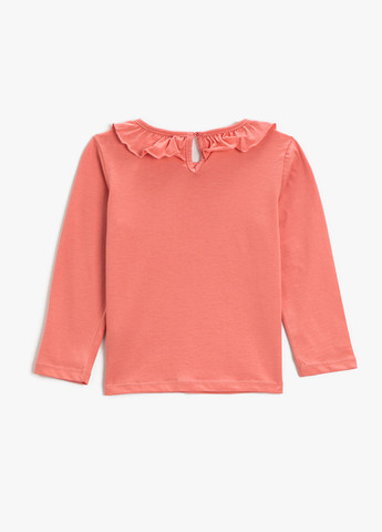 Розовый демисезонный кэжуал лонгслив KOTON с рисунком