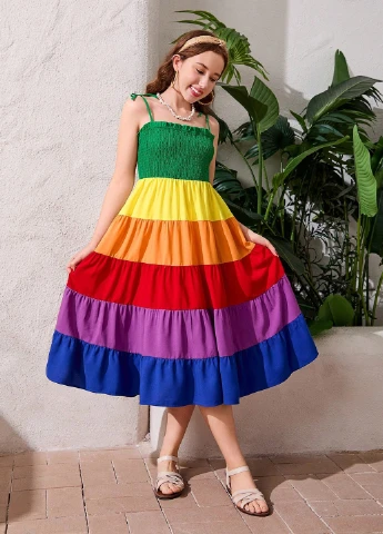 Комбинированное платье SHEIN (329544111)