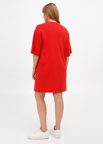 Красное кэжуал платье платье-футболка Only Women однотонное