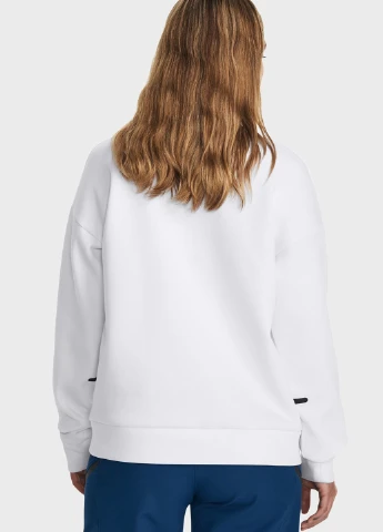 Белый свитшот Under Armour логотип без декора (263207490)