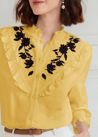 Жёлтая блуза SHEIN