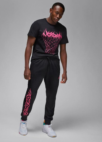 Черные спортивные демисезонные джоггеры брюки Jordan