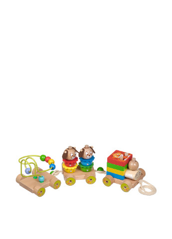 Развивающая игрушка Паровозик, 46x10x10 см Игрушки из дерева (81043377)