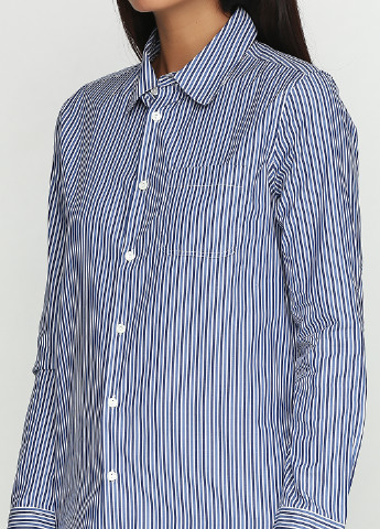 Голубой кэжуал рубашка в полоску A.P.C.