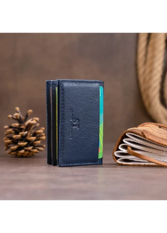 Жіночий шкіряний гаманець-візитниця 10х6,5х1 см st leather (252133834)