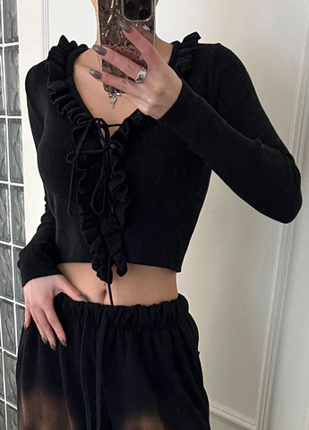 Черный демисезонный свитер SHEIN