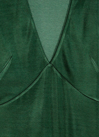 Темно-зелена кежуал плаття, сукня футляр H&M однотонна