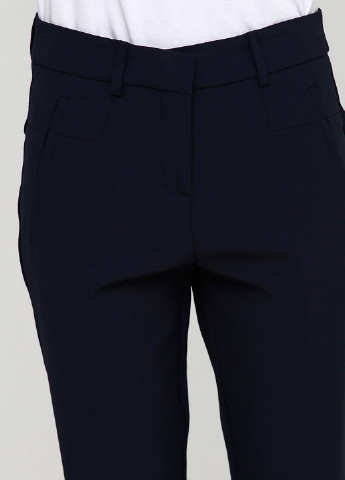 Темно-синие кэжуал демисезонные зауженные брюки Sandro Ferrone
