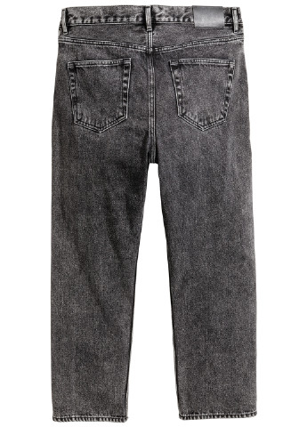 Джинси H&M прямі однотонні чорні джинсові
