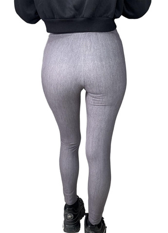 Серые демисезонные леггинсы SHEIN