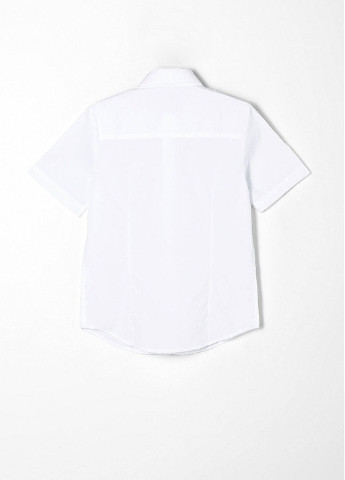 Сорочка S.Oliver з коротким рукавом однотонна біла кежуал