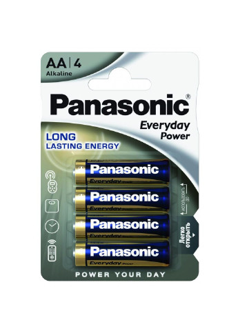 Батарейка AA EVERYDAY POWER * 4 (LR6REE/4BR) Panasonic (251412250)