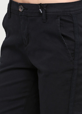 Штани B.C. Best Connections завужені однотонні чорні джинсові бавовна