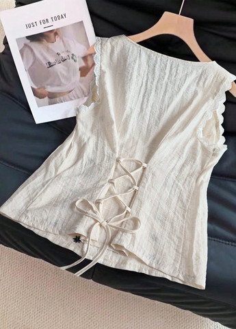 Кремова блуза SHEIN