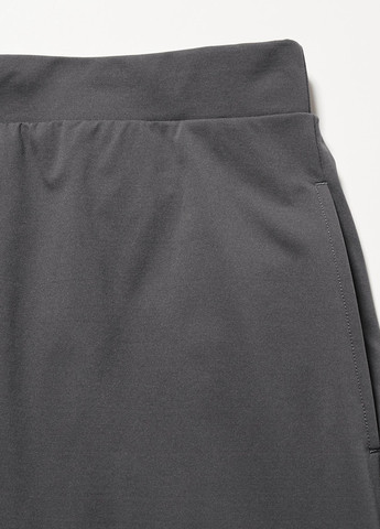 Темно-серая кэжуал однотонная юбка Uniqlo
