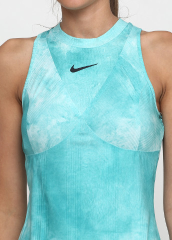 Бирюзовое спортивное платье клеш Nike