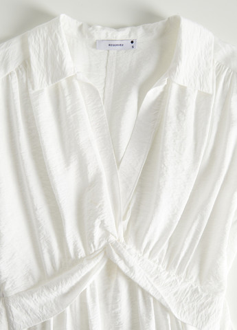 Білий кежуал сукня сорочка Reserved однотонна