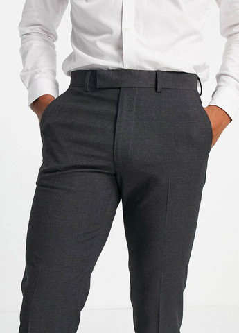 Серые кэжуал, классические демисезонные классические брюки Asos