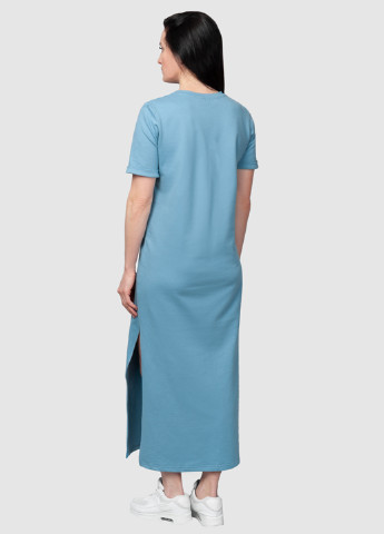 Голубое кэжуал платье платье-футболка Arber Woman однотонное