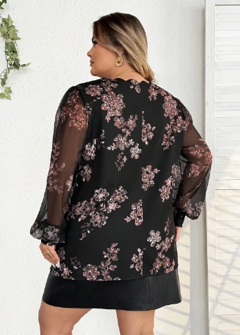 Чорна блузка SHEIN