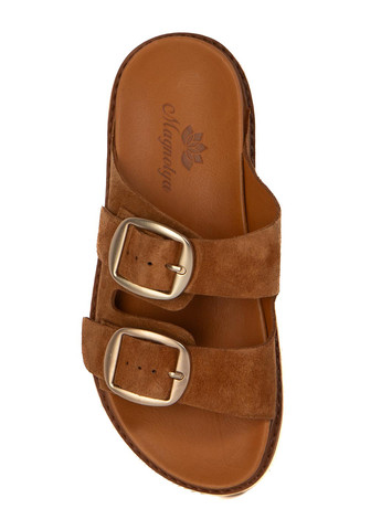 Рыжие шлепанцы Magnolya