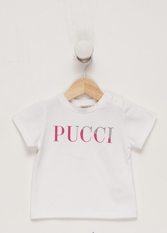 Белая летняя футболка Emilio Pucci