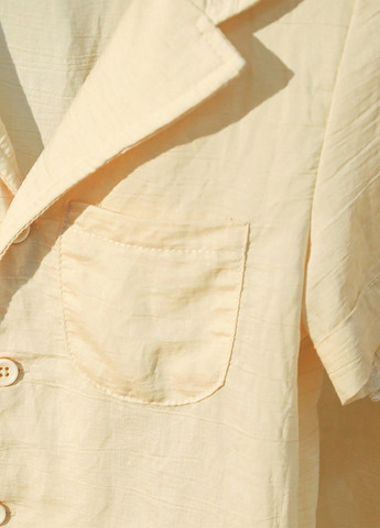 Светло-желтый летний костюм (рубашка, шорты) с шортами, с рубашкой SHEIN