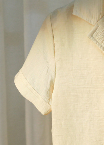 Светло-желтый летний костюм (рубашка, шорты) с шортами, с рубашкой SHEIN