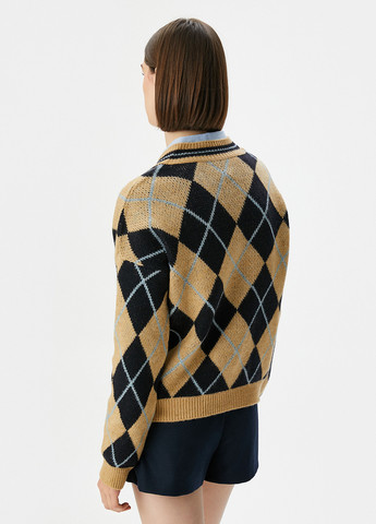 Комбинированный демисезонный пуловер пуловер KOTON