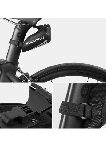 Велосумка підсідельна міні сумка під сидіння велосипеда водонепроникна на блискавці 15.5х5х6.5 см (43202-Нов) Francesco Marconi (252818671)