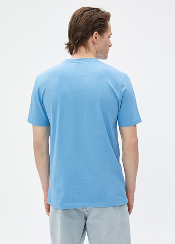 Голубая футболка KOTON