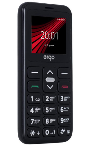 Мобільний телефон Ergo f186 solace black (250109532)