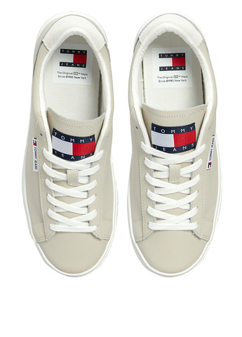 Бежевые кеды Tommy Jeans