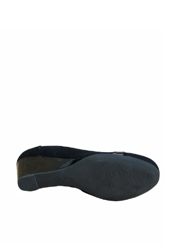Clarks Туфлі туфлі-човники чорний з натуральна замша, — демісезон (252011142)