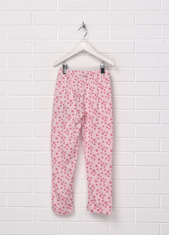 Светло-розовые домашние демисезонные прямые брюки Lupilu