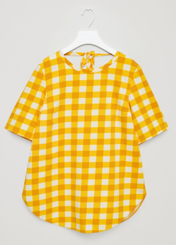 Желтая летняя блуза Cos
