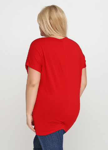 Красная летняя футболка Miss Love
