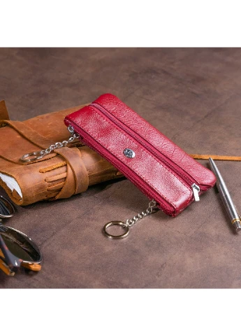 Жіночий шкіряний гаманець-ключниця 15,5х7х0,5 см st leather (252127209)